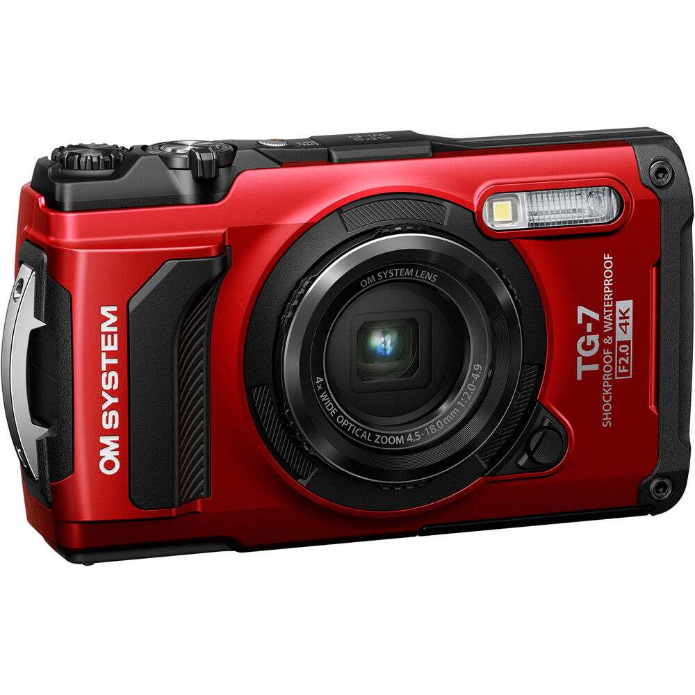 OM SYSTEM Tough TG-7 Red Digital Camera
