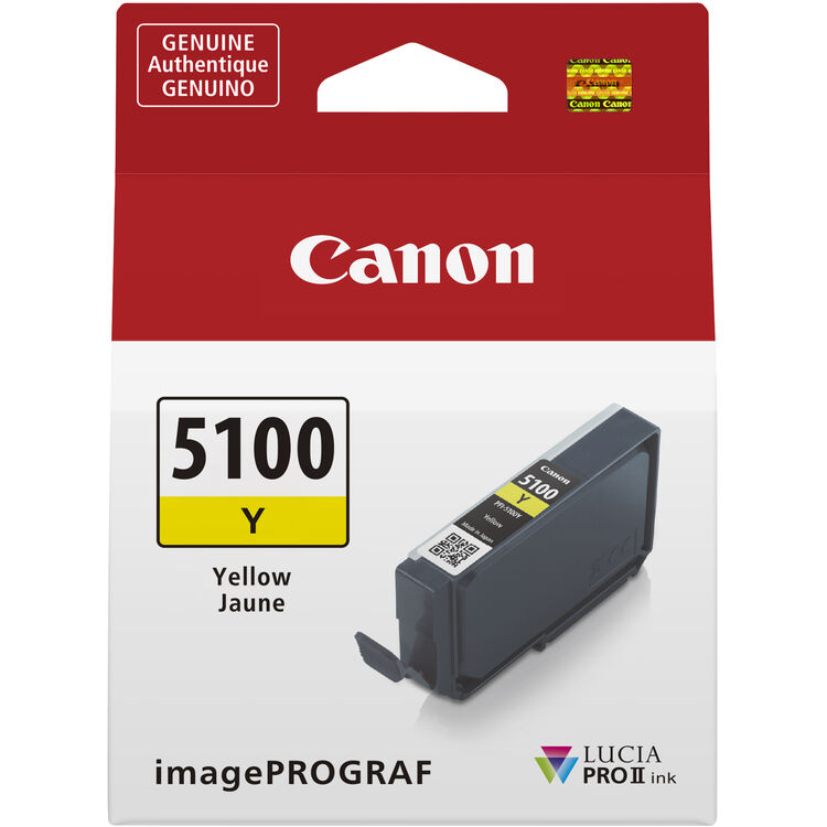 Canon PFI-5100 Yellow Ink Tank (14.4mL) – Looking Glass Photographic ...