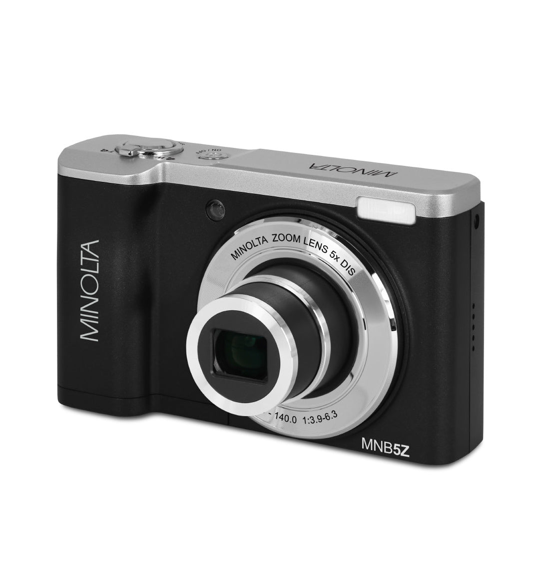 MINOLTA MNB5Z 56MP / 5K Ultra HD Dual Lens Camera w/5x Optical Zoom (Black) w/32GB micro SD